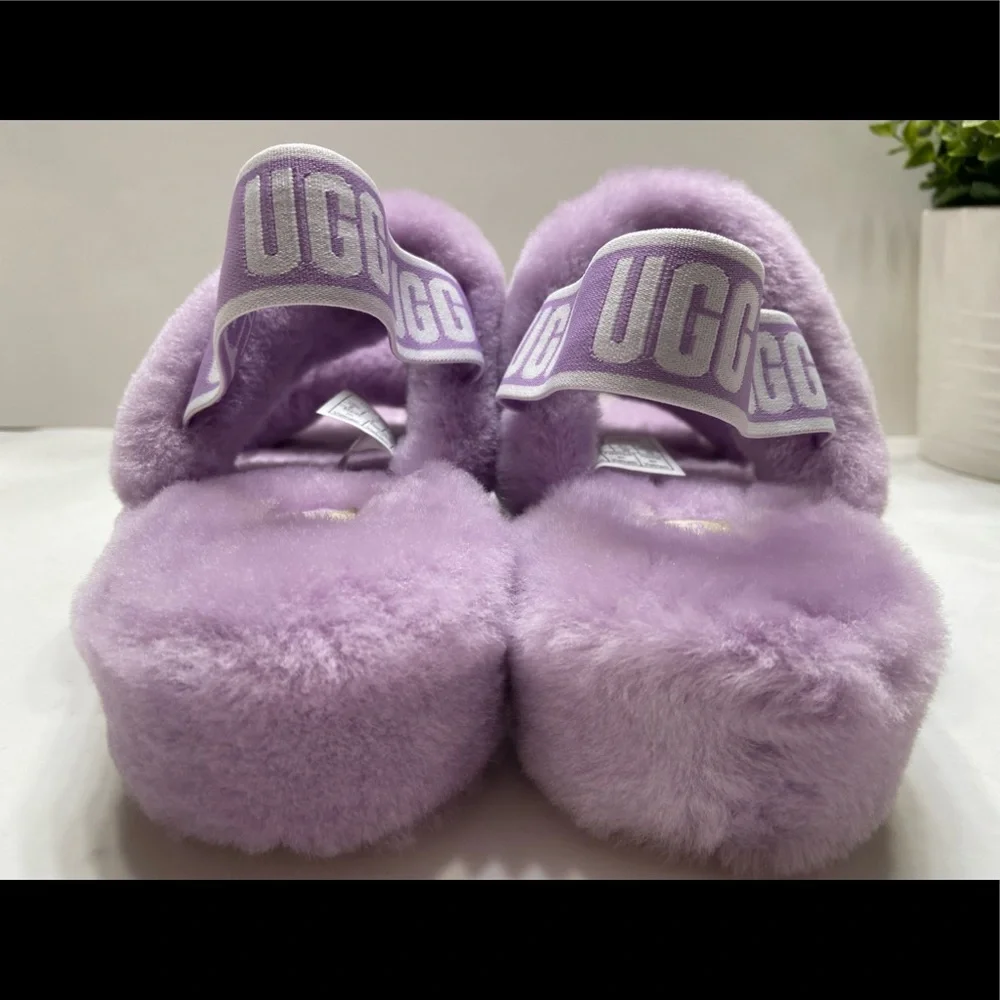 NEW UGG Oh Yeah Plushy Soft Slide Slippers Women's Shoes Sandal_4